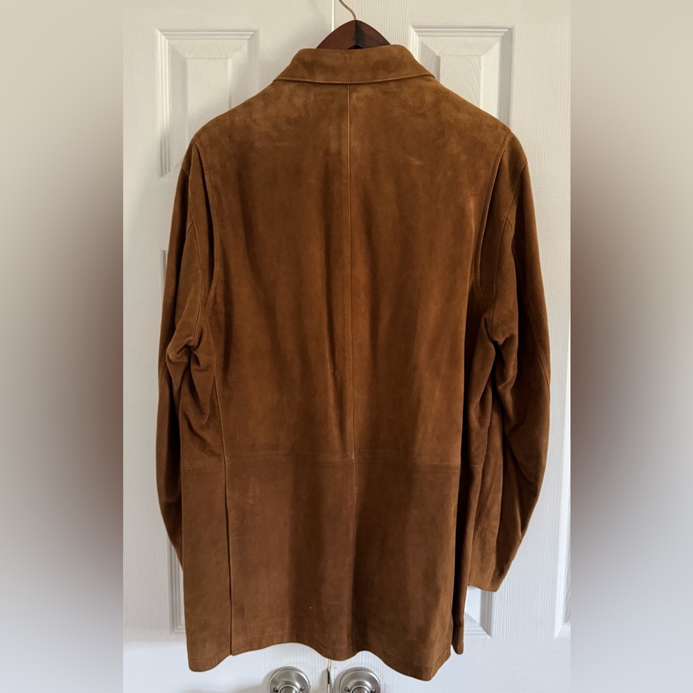Faconnable Tan Suede Shirt Jacket - Picture 4 of 4